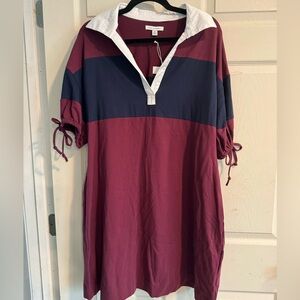 Colorblock Polo Dress